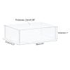 MECCANIXITY Acrylic Display Case Plastic Box Clear Assemble Dustproof Showcase 14x12.2x4.1 Inch for Collectibles Items view 2