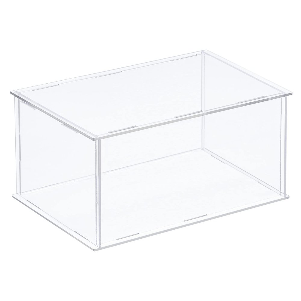 MECCANIXITY Acrylic Display Case Plastic Box Clear Assemble Dustproof Showcase 12.2x8.3x6.1 Inch for Collectibles Items
