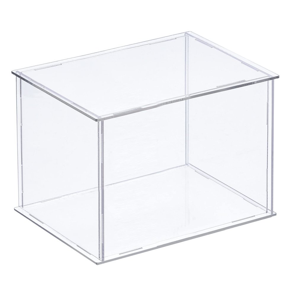 MECCANIXITY Acrylic Display Case Plastic Box Clear Assemble Dustproof Showcase 6x4.3x4.1 Inch for Collectibles Items