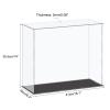 MECCANIXITY Acrylic Display Case Plastic Box Cube Storage Box Clear Small Assemble Dustproof Showcase 16.1x6.3x14 Inch for Collectibles Items view 2