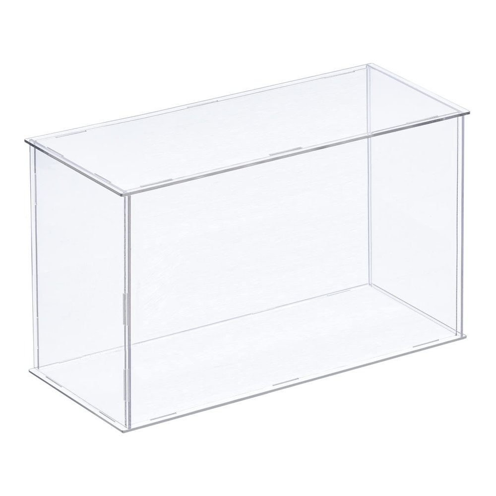 MECCANIXITY Acrylic Display Case Plastic Box Clear Assemble Dustproof Showcase 10.2x4.3x6.1 Inch for Collectibles Items