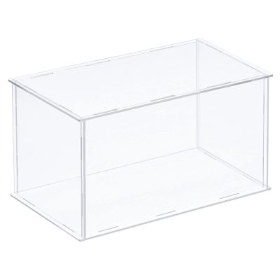 MECCANIXITY Acrylic Display Case Plastic Box Clear Assemble Dustproof Showcase 14x8.3x8 Inch for Collectibles Items