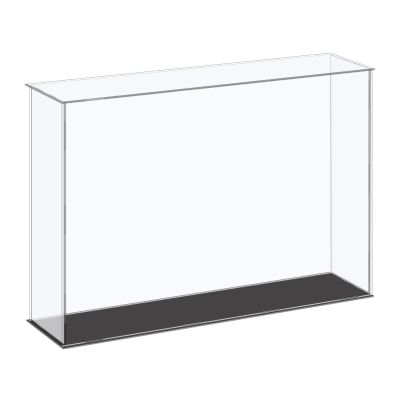 MECCANIXITY Acrylic Display Case Plastic Box Cube Storage Box Clear Small Assemble Dustproof Showcase 16.1x4.3x12 Inch for Collectibles Items