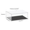 MECCANIXITY Acrylic Display Case Plastic Box Cube Storage Box Clear Small Assemble Dustproof Showcase 16.1x12.2x6.1 Inch for Collectibles Items view 2