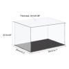 MECCANIXITY Acrylic Display Case Plastic Box Cube Storage Box Clear Small Assemble Dustproof Showcase 14.1x10.2x8 Inch for Collectibles Items view 2