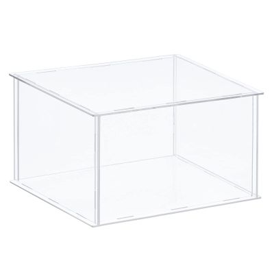 MECCANIXITY Acrylic Display Case Plastic Box Clear Assemble Dustproof Showcase 12.2x12.2x8 Inch for Collectibles Items