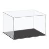 MECCANIXITY Acrylic Display Case Plastic Box Cube Storage Box Clear Small Assemble Dustproof Showcase 14.1x8.2x8 Inch for Collectibles Items view 1