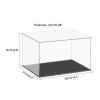 MECCANIXITY Acrylic Display Case Plastic Box Cube Storage Box Clear Small Assemble Dustproof Showcase 14.1x8.2x8 Inch for Collectibles Items view 2