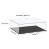 MECCANIXITY Acrylic Display Case Plastic Box Cube Storage Box Clear Small Assemble Dustproof Showcase 14.1x8.2x4.1 Inch for Collectibles Items view 2