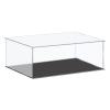 MECCANIXITY Acrylic Display Case Plastic Box Cube Storage Box Clear Small Assemble Dustproof Showcase 16.1x10.2x6.1 Inch for Collectibles Items view 1