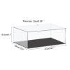 MECCANIXITY Acrylic Display Case Plastic Box Cube Storage Box Clear Small Assemble Dustproof Showcase 16.1x10.2x6.1 Inch for Collectibles Items view 2