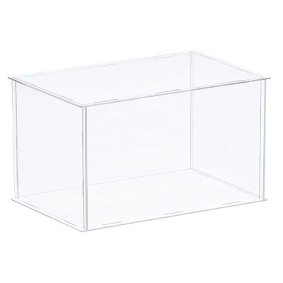 MECCANIXITY Acrylic Display Case Plastic Box Clear Assemble Dustproof Showcase 14x8x10.2 Inch for Collectibles Items