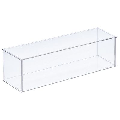 MECCANIXITY Acrylic Display Case Plastic Box Clear Assemble Dustproof Showcase 14x4.3x4.1 Inch for Collectibles Items