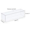 MECCANIXITY Acrylic Display Case Plastic Box Clear Assemble Dustproof Showcase 14x4.3x4.1 Inch for Collectibles Items view 2