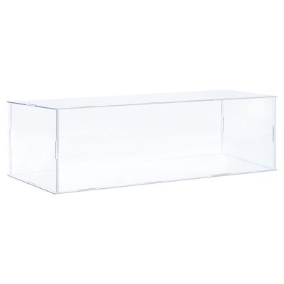 MECCANIXITY Acrylic Display Case Plastic Box Clear Assemble Dustproof Showcase 14x6.3x4.1 Inch for Collectibles Items