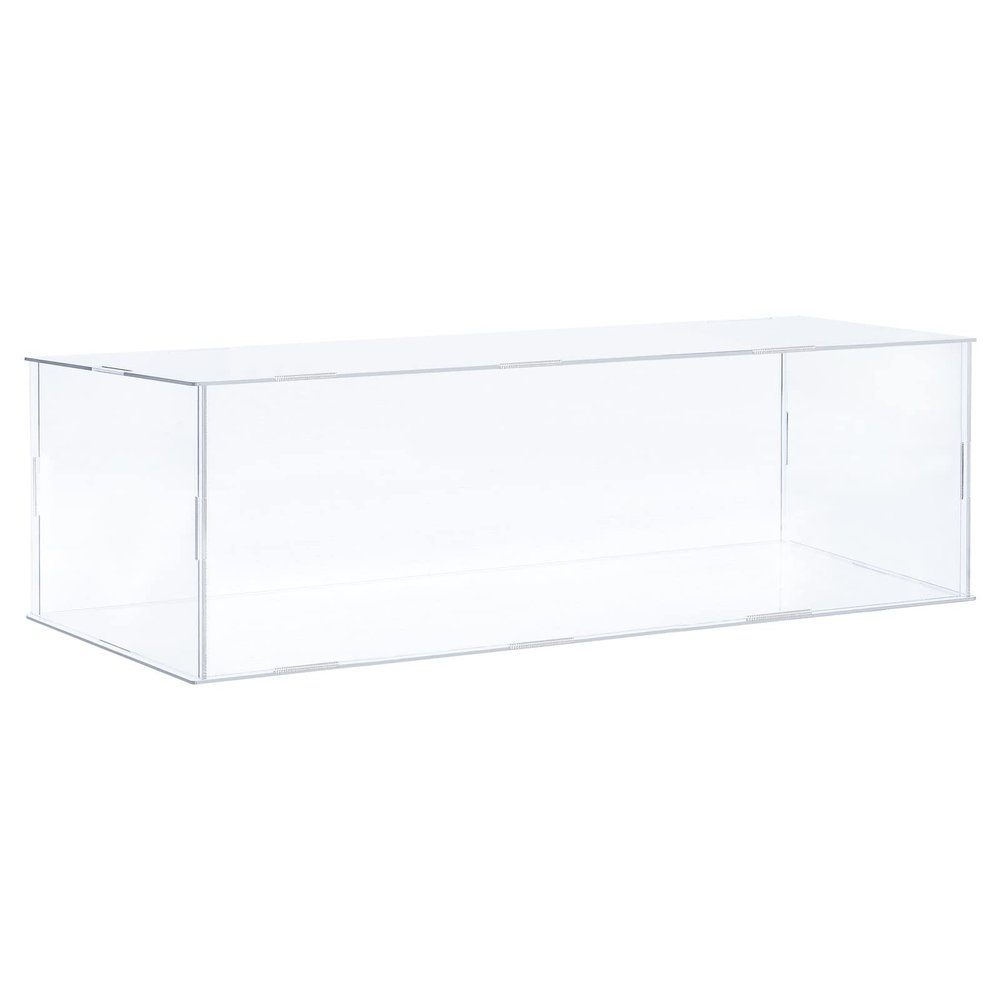 MECCANIXITY Acrylic Display Case Plastic Box Clear Assemble Dustproof Showcase 14x6.3x4.1 Inch for Collectibles Items