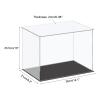 MECCANIXITY Acrylic Display Case Plastic Box Cube Storage Box Clear Small Assemble Dustproof Showcase 14.1x8.2x10 Inch for Collectibles Items view 2