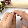CSIYANJRY99 Jansio Threanic Triple-Spin Ring,to My Daughter Vikanda Thermogenic Moissanite Spinner Ring Feelief Zirconica Triple Fidget Rings Anti Anxiety Rotatable Ring Jewelry for Women (Silver) view 3