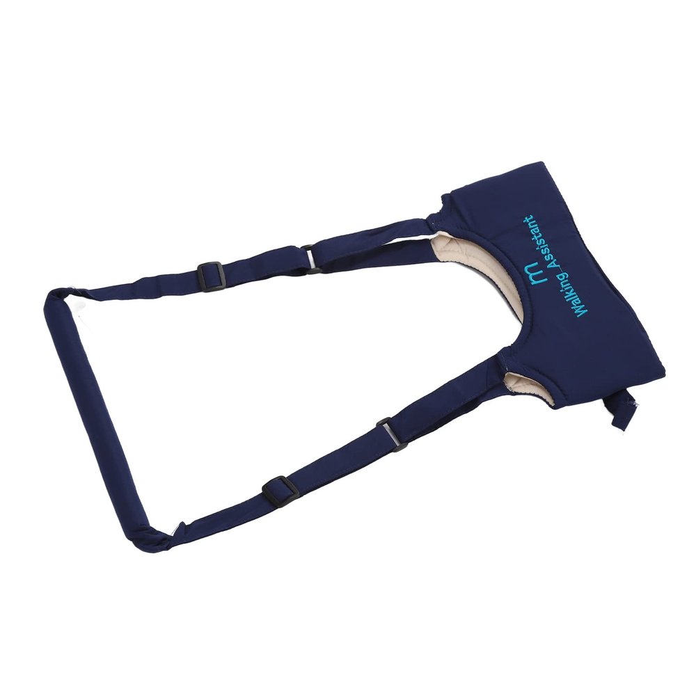 Baby Walking Harness Arm Support Handheld Walker Helper Soft & Safe Navy Blue Portable Design for Kids Relieve Back Pain