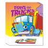 ZOCO  Tons of Trucks Coloring Books for Kids (50 Bulk Pack, With Crayons)  Construction, Semi, Big Rig Trucking Party Favors for Toddlers view 1
