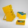 Gamegenic Stronghold 200+ XL Convertible Deck Box | Double-Sleeved | Card Game Protector with Accessories Drawer | Nexofyber Surface | Holds up to 200 Cards | Yellow Color | Made view 3