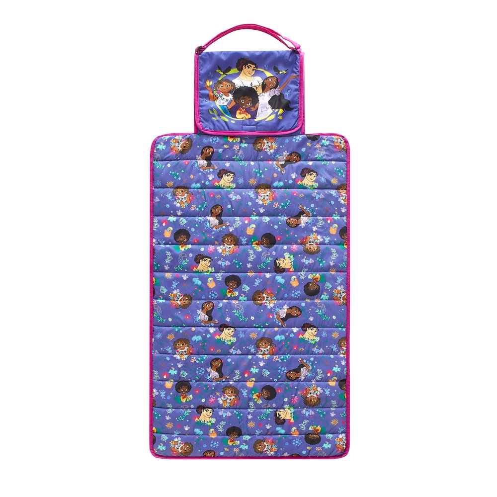 Disney Encanto Portable Travel Slumber Cushioned Play Mat with Built in Pillow, 46"x26", Ages3+