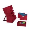 Stronghold 200+ XL Convertible Deck Box | Double-Sleeved | Card Game Protector with Accessories Drawer | Nexofyber Surface | Holds up to 200 Cards | Red Color | Made by Gamegenic (GGS20111ML) view 4