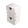 Stronghold 200+ XL Convertible Deck Box | Double-Sleeved | Card Game Protector with Accessories Drawer | Nexofyber Surface | Holds up to 200 Cards | White Color | Made by Gamegenic (GGS20122ML) view 1