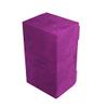 Gamegenic Stronghold 200+ XL Convertible Deck Box | Double-Sleeved | Card Game Protector with Accessories Drawer | Nexofyber Surface | Holds up to 200 Cards | Purple | Made by Gamegenic (GGS20113ML) view 2