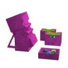 Gamegenic Stronghold 200+ XL Convertible Deck Box | Double-Sleeved | Card Game Protector with Accessories Drawer | Nexofyber Surface | Holds up to 200 Cards | Purple | Made by Gamegenic (GGS20113ML) view 4