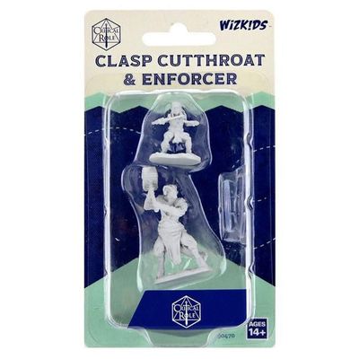 NECA Critical Role Unpainted Miniatures: W2 Clasp Cutthroat & Enforcer