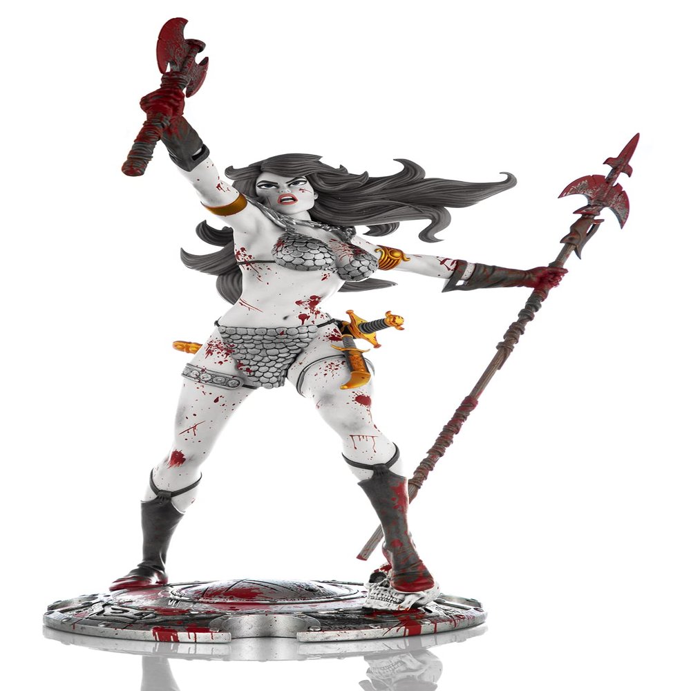 DYNAMIC FORCES RED Sonja 45TH Anniversary Statue B&W BERZERKER Proof