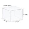 MECCANIXITY Acrylic Display Case Plastic Box Clear Assemble Dustproof Showcase 10.2x10.2x6.1 Inch for Collectibles Items view 2