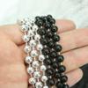 GiftExpress 72 pack Mardi Gras Beads Necklace, Metallic Black and Silver Beaded Necklace, Mardi Gras Throws, Party Beads Costume Necklaces view 4