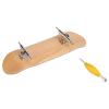Finger Skateboard Fingerboard Gaming Set, 1Pc Solid Maple Wood Mini Fingerboard Ball Bearing Wheels, Professional Mini Skateboard Fingerboard with Storage Case, Finger Gaming Set view 3