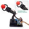 Adeept 5-DOF Robotic Arm Kit Compatible with Raspberry Pi 4 B 3 B+ B A+, Programmable DIY Coding STEM Educational 5 Axis Robot Arm with Python Code and Tutorials(PDF) - Black view 4