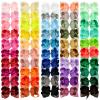 50pcs 6 Inches Large Hair Bows Alligator Clips Grosgrain Ribbon Hair Barrettes Accessories for Toddlers Teens School Girls view 1