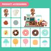 Pretend Play Toy Shop for Boys and Girls - With Donut Maker Machine, Fake Donuts, Candy and Oven view 4