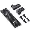 WEFEINO Aluminum Servo Mount Carbon Fiber Servo Fixed Bracket for 1:10 Axial SCX10-AXI03004 Capra view 1
