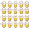 20Pcs Mini Beer Mug Shot Glasses Mini Resin Beer Cups Tiny Shot Mug Decoration for Dollhouse view 1