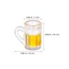 20Pcs Mini Beer Mug Shot Glasses Mini Resin Beer Cups Tiny Shot Mug Decoration for Dollhouse view 4
