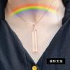 Prisms & Kaleidoscopes Pendant Prism with Necklace Creative Necklace Pendant Science Classroom Optics Kits view 4