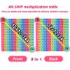 AK-SHIP Doubled Side Macaron Multiplication Game and Addition Numbers POP Fidget Math Toys, Create Various Math Operations, Stress Relief Fidget Learning Game Fidget Math Toys 1 Piece view 3