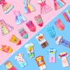 Miunana 27 Pcs Doll Suitcase Luggage Travel Clothes and Accessories for 6 inch Dolls , Including 1 Suitcase 6 Clothes 1 Glasses 19 Travel Accessories view 2