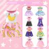 Miunana 27 Pcs Doll Suitcase Luggage Travel Clothes and Accessories for 6 inch Dolls , Including 1 Suitcase 6 Clothes 1 Glasses 19 Travel Accessories view 3