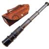 Antique Marine Handheld Spyglass Brass Telescope Binoculars Telescope 15-inches with Leather Box view 3