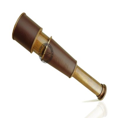 Antique Vintage Brass Telescope Marine Handheld Spyglass Brass Binoculars 8 Inch Best for Gift