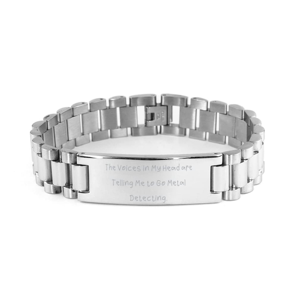 Beautiful Metal Detecting Ladder Bracelet, The Voices in My Head are Telling Me to Go Metal, Inspire for Friends, Holiday
