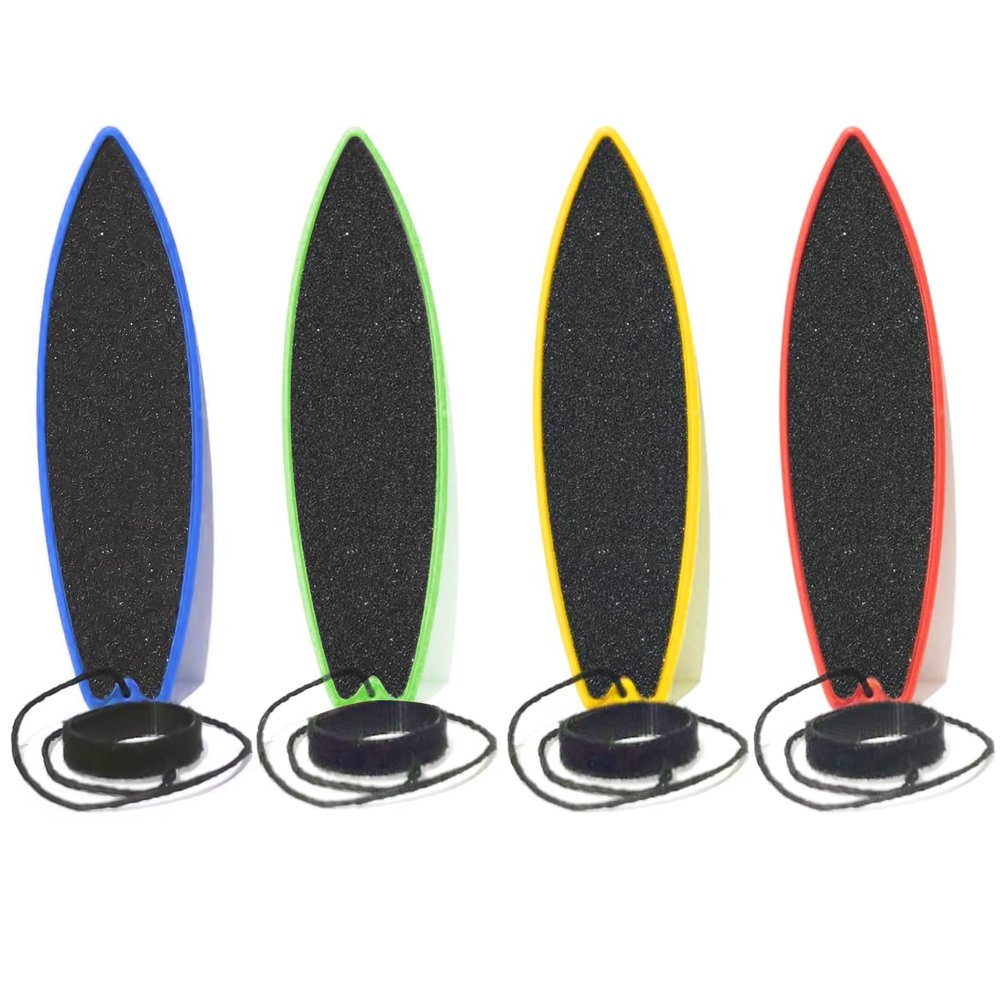 ACEGENIU 4 Pack Finger Surfboard for Car Ride - 1.4" x 4.5" Pro Air Fingerboard, Fun Keepsake Toy Gifts for Teens, Ideal Birthday & Travel Stocking Stuffers