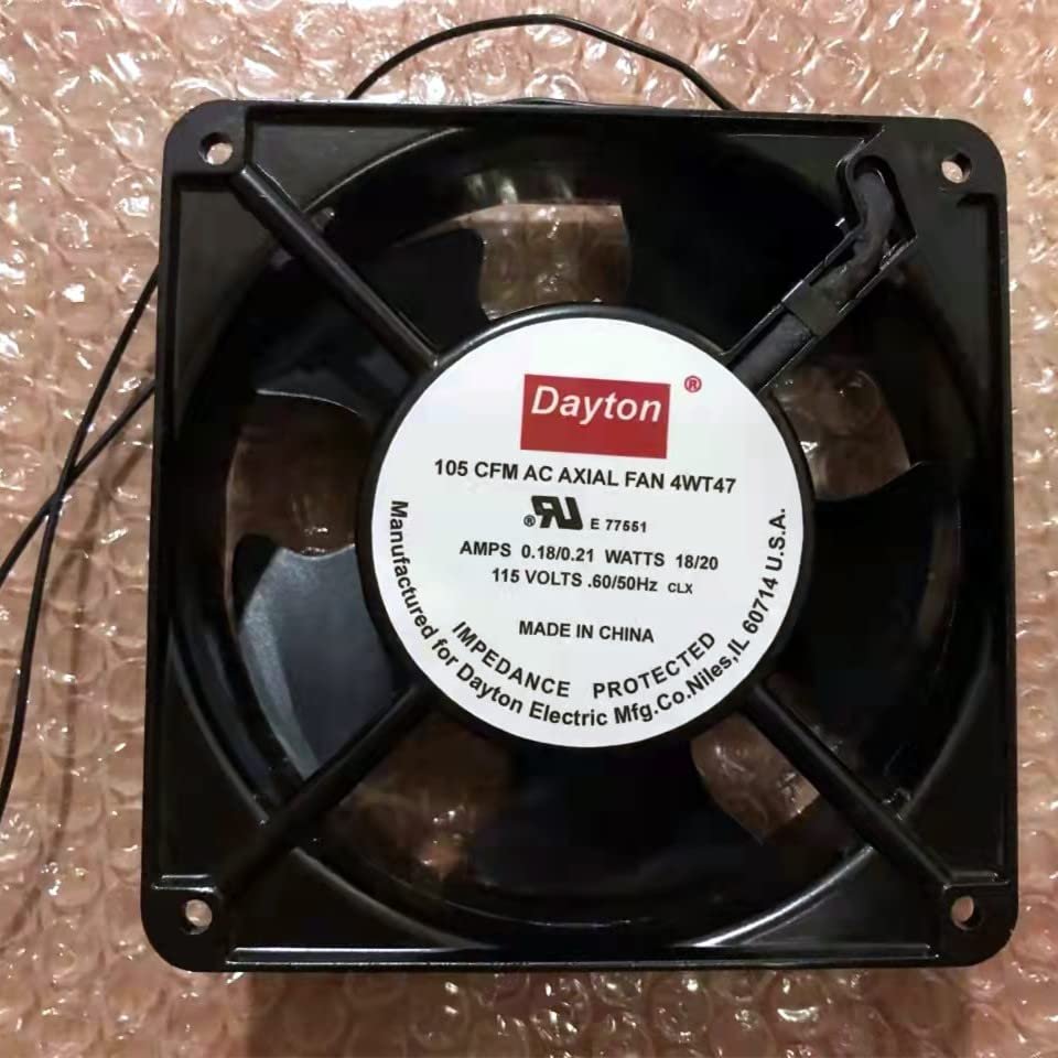 4WT47 Fan for 115V 0.18A 12012038mm AC Axial Cooling Fan